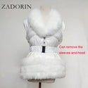 ZADORIN Fashion Faux Fur Coat
