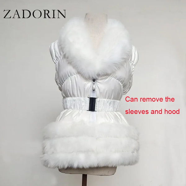 ZADORIN Fashion Faux Fur Coat