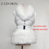 ZADORIN Fashion Faux Fur Coat