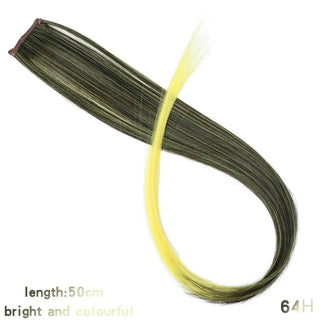 Buy 64h 22 Inch Synthetic Colored Highlight Hair Extensions