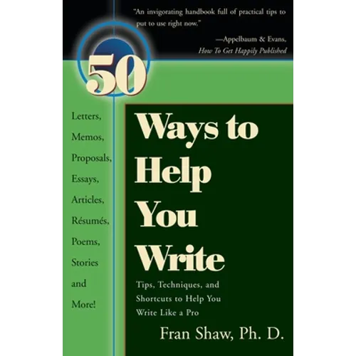 50 Ways to Help You Write - Paperback