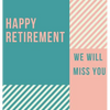 Happy Retirement Guest Book (Hardcover): Guestbook for retirement, message book, memory book, keepsake, retirement book for signing - Hardcover