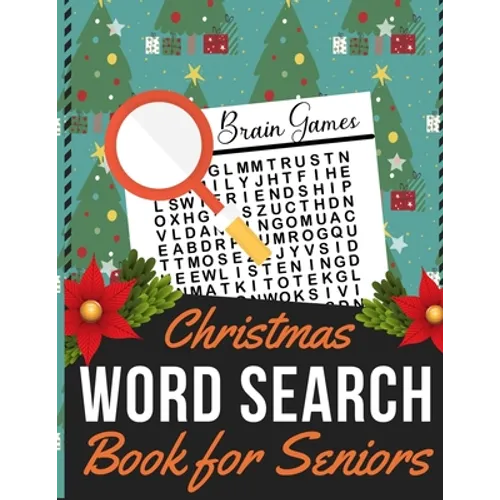 Christmas Word Search Book for Seniors: Holiday themed word search puzzle book Puzzle Gift for Word Puzzle Lover Brain Exercise Game - Paperback