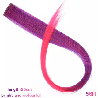Buy 56h Synthetic Rainbow Highlighted Hair