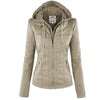 Winter Faux Leather Jacket Women