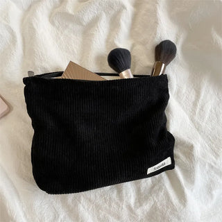 Buy black Corduroy Travel Cosmetic