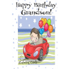 HAPPY BIRTHDAY GRANDSON! (Coloring Card): (Personalized Birthday Card for Boys!): Inspirational Birthday Messages & Images! - Paperback
