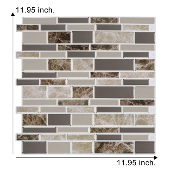 Strong Adhesive Subway Tiles Vinyl Wallpaper Peel and Stick