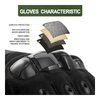 JupiterGear Tactical Military Airsoft Gloves for Outdoor Sports, Paintball, and Motorcycling with Touchscreen Fingertip Capability
