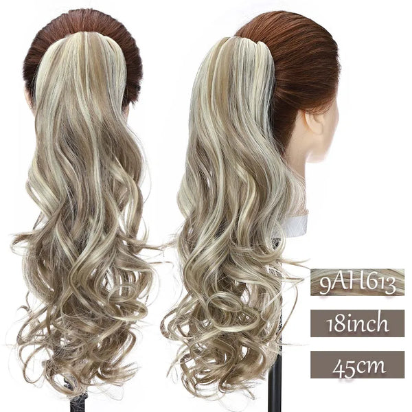 Synthetic Long Wavy Fake Ponytail Extension