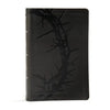 KJV Large Print Personal Size Reference Bible, Charcoal Leathertouch - Imitation Leather