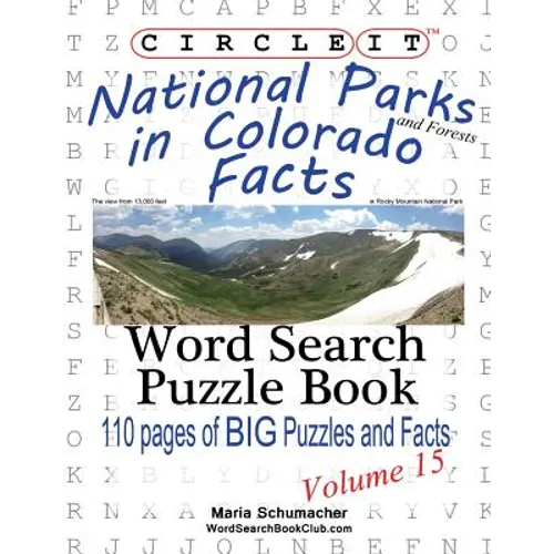 Circle It, National Parks and Forests in Colorado Facts, Word Search, Puzzle Book - Paperback