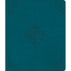 ESV Journaling Bible (Trutone, Deep Teal, Fleur-De-Lis Design) - Imitation Leather