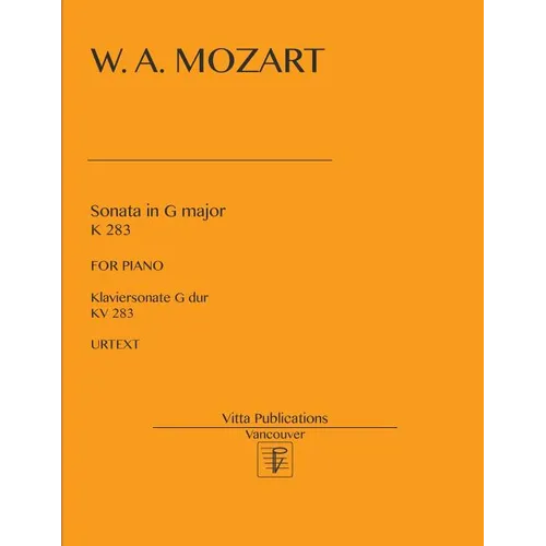 Sonata in G Major, KV 283 - Paperback