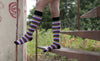 Women's Colorful Stripe Knee High Socks Set