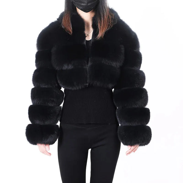 Fashion Fox Fur Winter Coats Vests