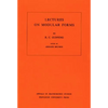 Lectures on Modular Forms - Paperback