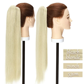 Buy bleach-blonde1 Synthetic Long Wavy Fake Ponytail Extension