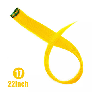 Buy 17 Synthetic Rainbow Highlighted Hair