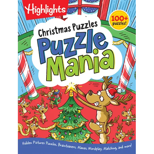 Christmas Puzzles: Kids Christmas Puzzle Book with Mazes, Hidden Pictures, Matching Games and More Than 100 Holiday Activities for Kids 6 and Up - Paperback