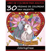 Libro de Colorear para Adultos: 30 Páginas de Colorear San Valentín - Paperback