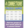 4 Connections Puzzle Games: Find four groups of four words joined by a common theme! - Paperback