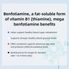 Benfotiamine 600mg Plus 20mg Vitamin B1 | 120 Veggie Capsules | Made in USA | 3rd Party Tested | Fat Soluble Vitamin B1 Thiamine Supplement | Non-GMO | Gluten Free