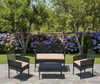 4Pcs Outdoor Patio Furniture Set – Rattan Wicker Sofa - Multiple Styles