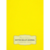 Large 8.5 x 11 Dotted Bullet Journal (Yellow #6) Hardcover - 245 Numbered Pages - Hardcover