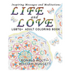 Life and Love LGBTQ+ Adult Coloring Book: Inspiring Messages and Meditations - Paperback