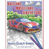 Race Cars, Muscle Cars, Classic Cars Mosaic Color By Number: Adult Coloring Book - Paperback