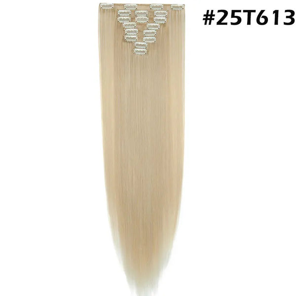 Long Straight Clip in on Hair Extensions
