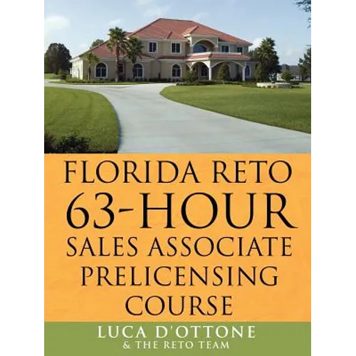 FLORIDA RETO 63 hours sales associate pre licensing course - Paperback