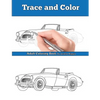 Trace and Color: Classic British Cars: Adult Activity Book - Paperback