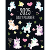 Unicorn Daily Planner 2025: Cute 2025 Year Organizer: January-December (12 Months) Large Funny Magical Fairy Tale Horse Agenda - Paperback