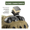 JupiterGear Tactical Military Airsoft Gloves for Outdoor Sports, Paintball, and Motorcycling with Touchscreen Fingertip Capability
