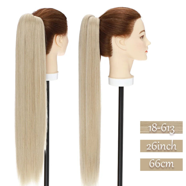 Synthetic Long Wavy Fake Ponytail Extension