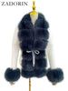 Knitted Sweater Fur Cardigan