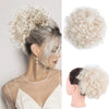 Messy Curly Fluffy Hair Bun Clip in Ponytail Hair Extensions
