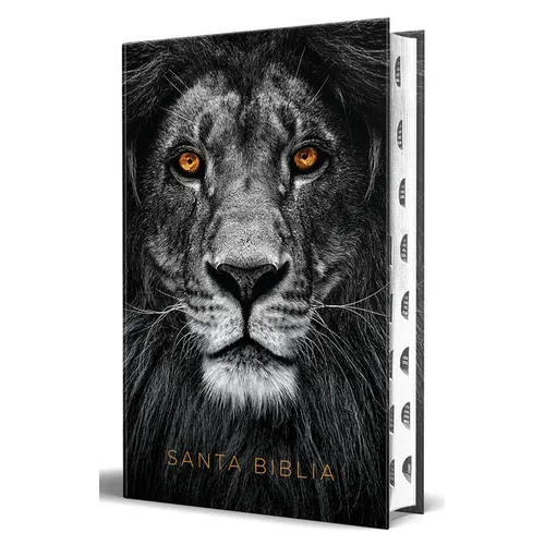 Biblia Rvr 1960 Letra Grande Tamaño Manual, Tapa Dura Leã3n de Juda Con Ã-Ndice / Spanish Bible Rvr 1960 Handy Size Large Print Hardcover Lion of Juda - Hardcover
