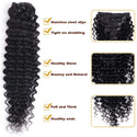 Deep Wave Clip Ins Human Hair Extensions