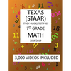 7th Grade TEXAS STAAR, MATH: 2019: 7th Grade Texas Assessment Academic Readiness MATH Test prep/study guide - Paperback