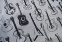Guitars Pattern Heather Stone