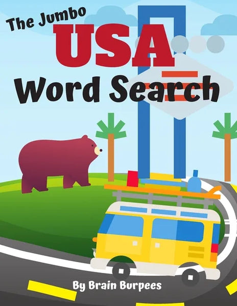 The Jumbo USA Word Search: Tour the United States with 50 Word Search Puzzles and Fun State Facts - Paperback