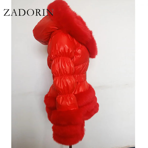 ZADORIN Fashion Faux Fur Coat