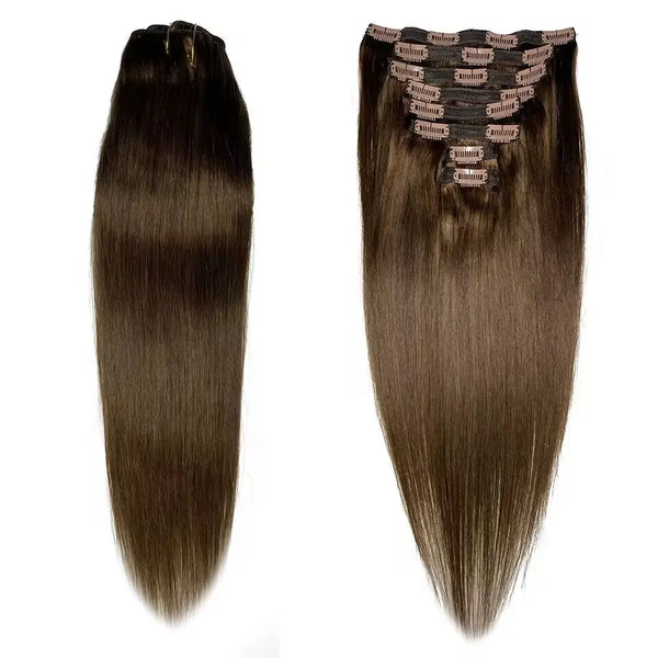 Clip in Hair Extensions Human Hair 10 to 26 Inch