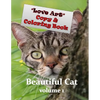 Love Art Copy & Coloring Book: Beautiful Cat - Paperback