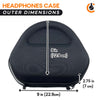 CentralSound Hard Cover Carrying Case for Apple AirPods Max Headphones Black