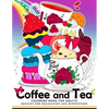Coffee and Tea Coloring Book for Adults: Drink your coffee or tea with animals and flower in the garden - Paperback