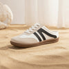 Women's Slip-On Half Slipper Sneakers | Color-Block Striped Casual Shoes in 3 Colors | EU 36–43